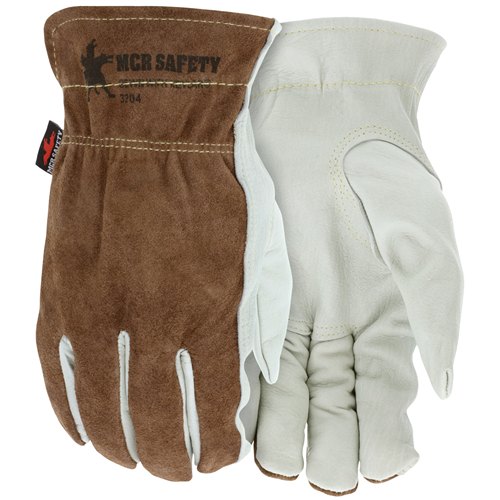 Cow Grain Drvr/Split Back Kevlar Lined