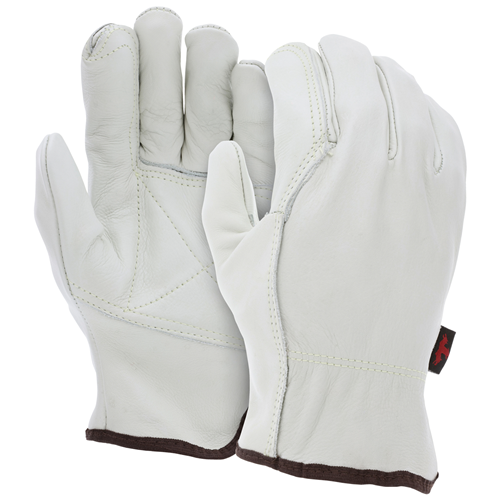 Ind Grd Cow Grain Drvr Dbl Palm Wing Thb
