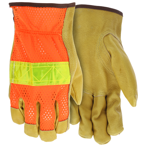 Org Hi Vis Mesh Refl Back Pig Grain Palm