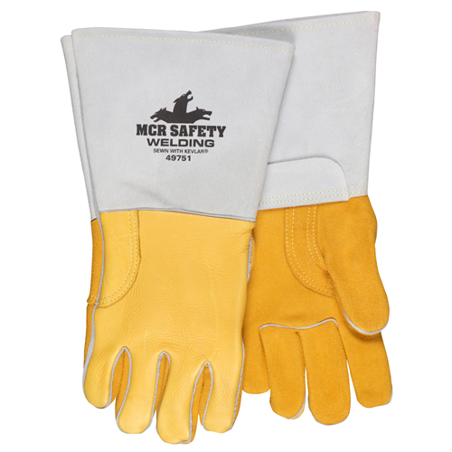 Pearl Grain Elkskin Welder Kevlar Sewn