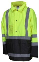 Class 3 Hi-Vis Waterproof Rain Jacket