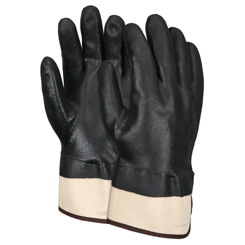 Black Pvc Dbl Dip Sandy Finish Sfty Cuff