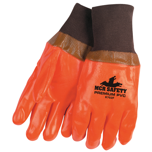Foam Orange Smooth Knit Wrist