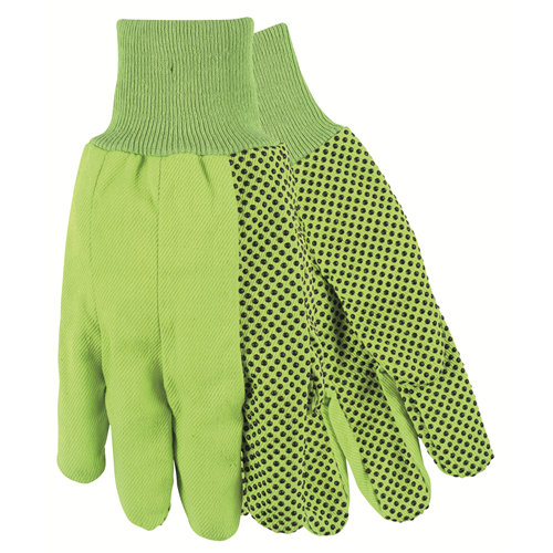 Large Green Canvas Dots 8 Oz 100% Cotton