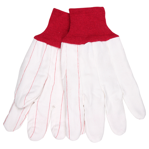 Double Palm Poly Cotton White W/ Red K/w