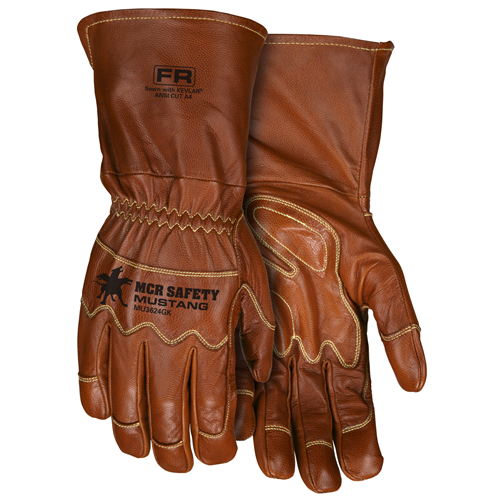 Grain Goat Dbl Plm Kevlar Long Cuff Drvr