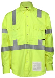 Fr Hi-vis Class 3 Long Sleeve Work Shirt