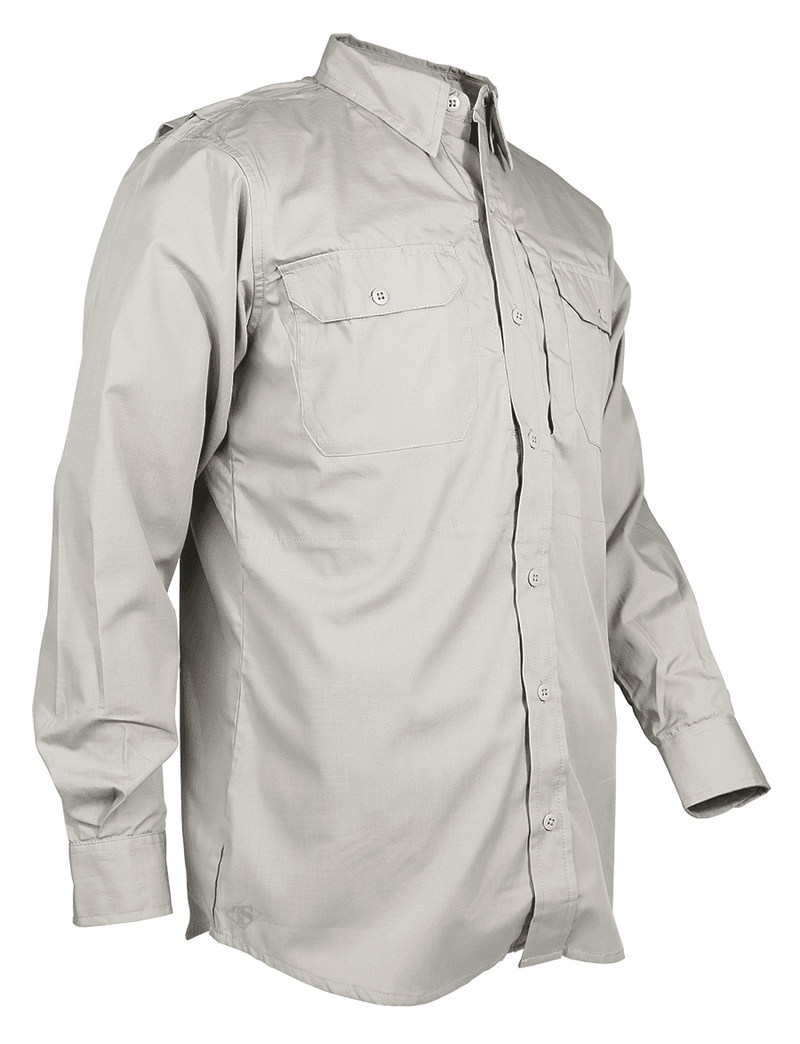 DRESS SHIRT, 24-7 KHAKI L/W P/C R/S L/S, 2XLL