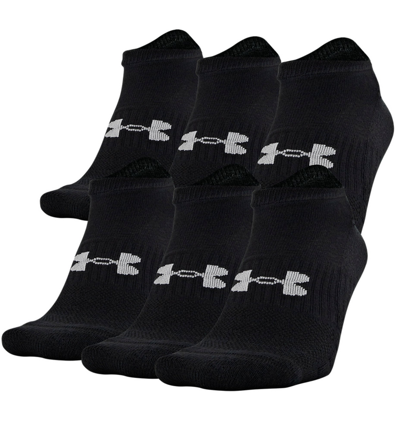 Unisex UA Training Cotton No Show 6-Pack Socks