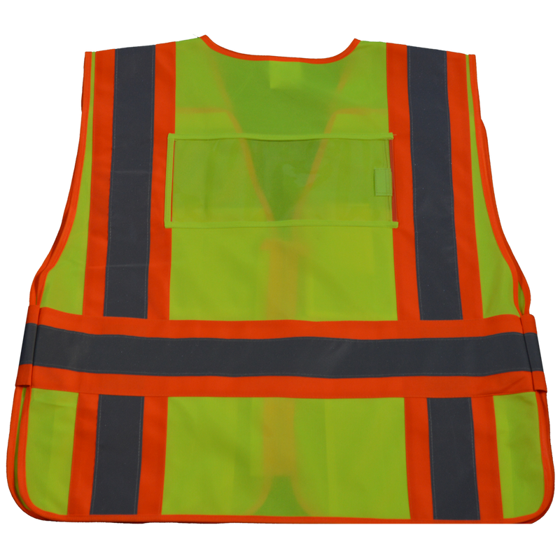 LVM2/LV2-PSVP ANSI/ISEA Class 2 Two Tone Expandable 5-Point Breakaway Public Safety Vest, Back