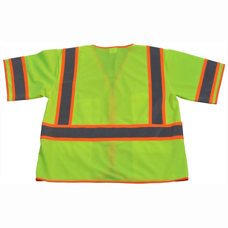 ANSI Class 3 Two Tone DOT Surveyor Safety Vest, Back