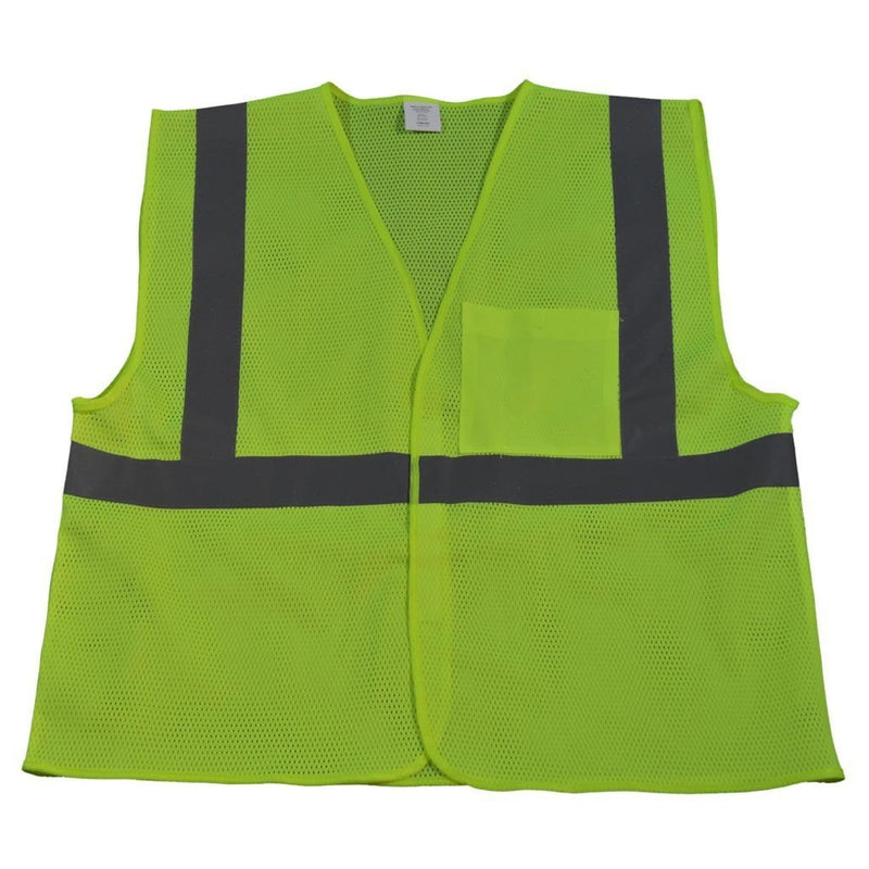 Petra Roc LV2-EC/LVM2-EC ANSI Class 2 Economy Safety Vest with Velcro Closure, Mesh Front