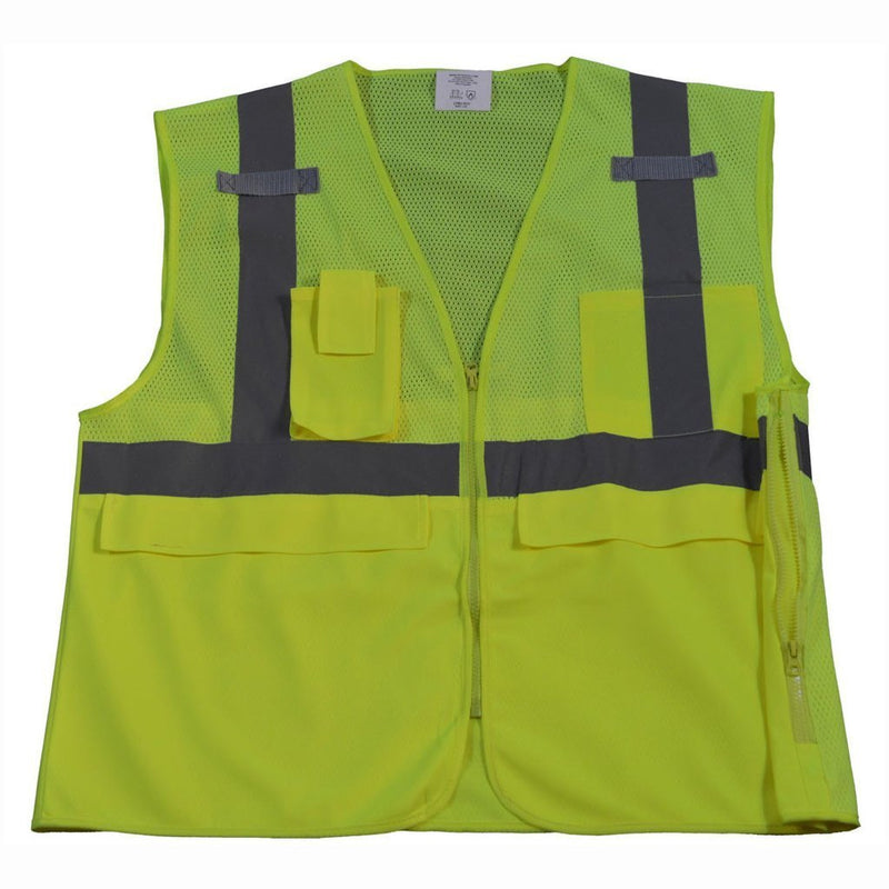 Petra Roc LV2-SUV/LVM2-SUV ANSI 5-Pocket Deluxe Surveyor’s Safety Vest, Mesh Front