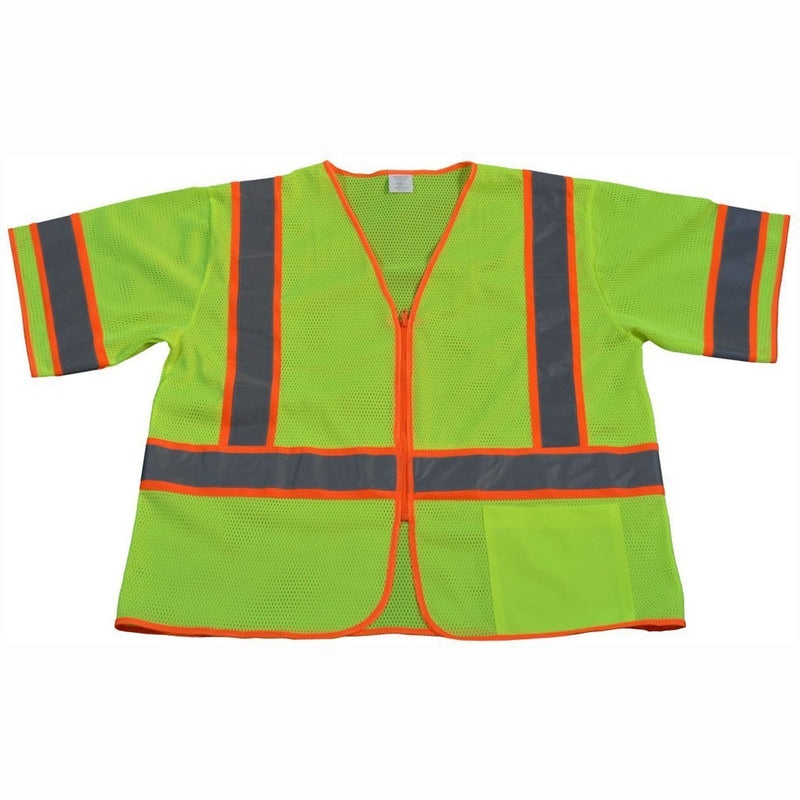 Petra Roc LVM3-CB1-EC ANSI/ISEA 107-2010 Class 3 Two Tone DOT Vest, Economy, Front