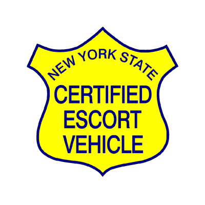 New York State Certified Escort Vehicle Decal
