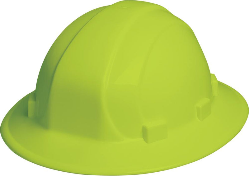 ERB Omega II Full Brim Hard Hat with 6-Point Ratchet Suspension