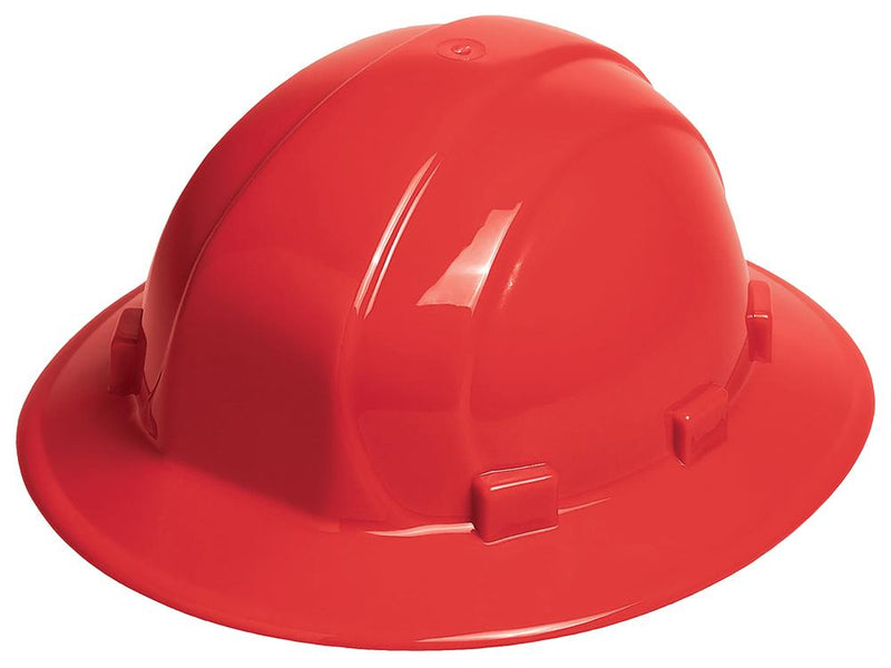 ERB Omega II Full Brim Hard Hat with 6-Point Ratchet Suspension