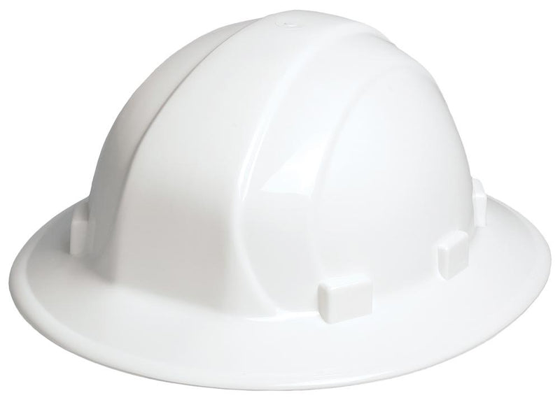 ERB Omega II Full Brim Hard Hat with 6-Point Ratchet Suspension