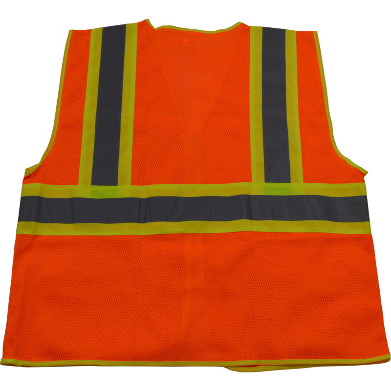 Petra Roc ANSI/ISEA Two Tone DOT Class II Safety Vest, Mesh Back