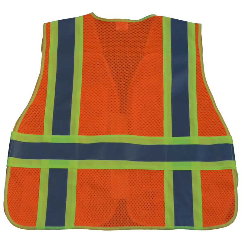 Petra Roc 5-Point Breakaway Public Safety Vest, Orange Mesh Back