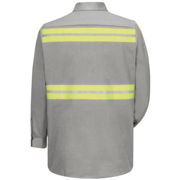 Red Kap SC30 Long Sleeve Enhanced Visibility Cotton Work Shirt