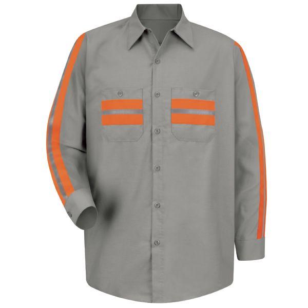 Red Kap SP14 Long Sleeve Enhanced Visibility Shirt