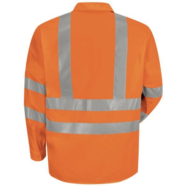 Red Kap SS14 Hi-Visibility Long Sleeve Work Shirt