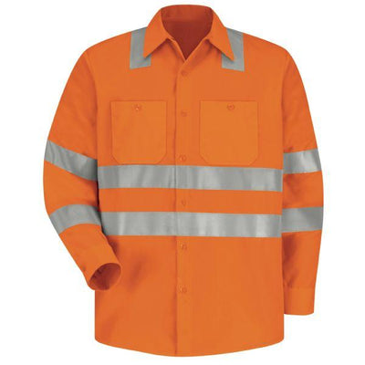 Red Kap SS14 Hi-Visibility Long Sleeve Work Shirt