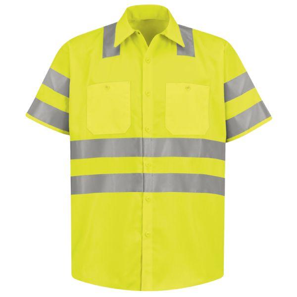 Red Kap SS14 Hi-Visibility Long Sleeve Work Shirt