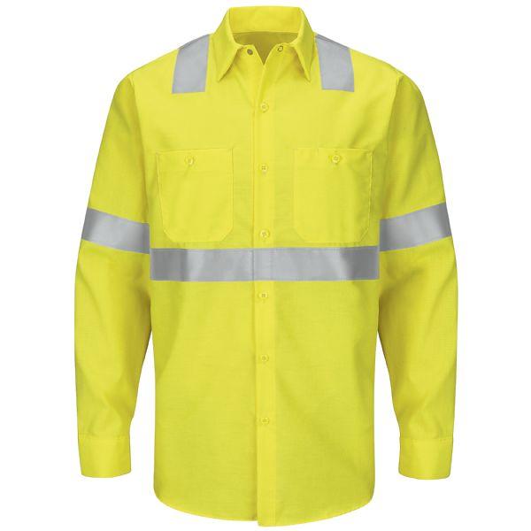 Red Kap SY14 Hi-Visibility Long Sleeve Work Shirt
