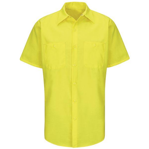 Red Kap SY24E Short Sleeve Enhanced Visibility Ripstop Work Shirt