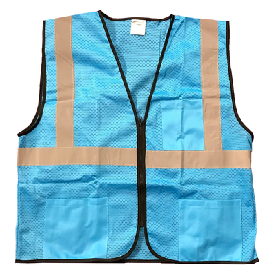 Petra Roc BVM-S1 Enhanced Visibility Blue Mesh Safety Vest