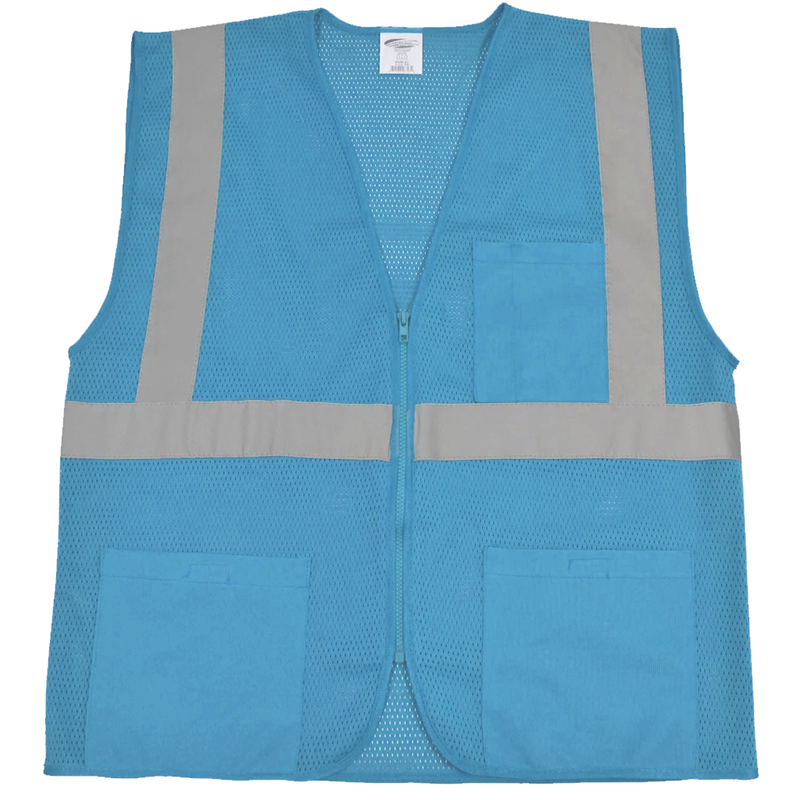 Petra Roc BVM-S1 Enhanced Visibility Blue Mesh Safety Vest