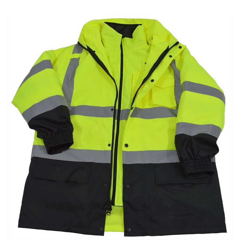 Petra Roc Class 3 Two Tone Lime/Black Waterproof 6-in-1 Parka Jacket