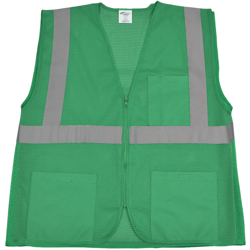 Petra Roc GVM-S1 Enhanced Visibility Green Mesh Safety Vest