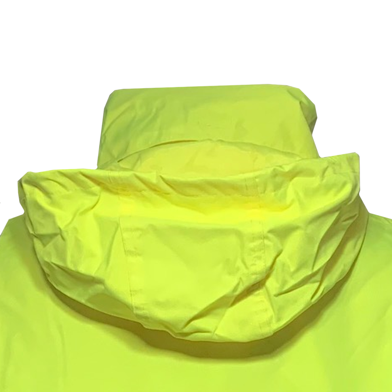 Petra Roc LQBBJ-C3 ANSI Class 3 Waterproof Bomber Jacket with Sewn In Quilted Liner, Lime/Black