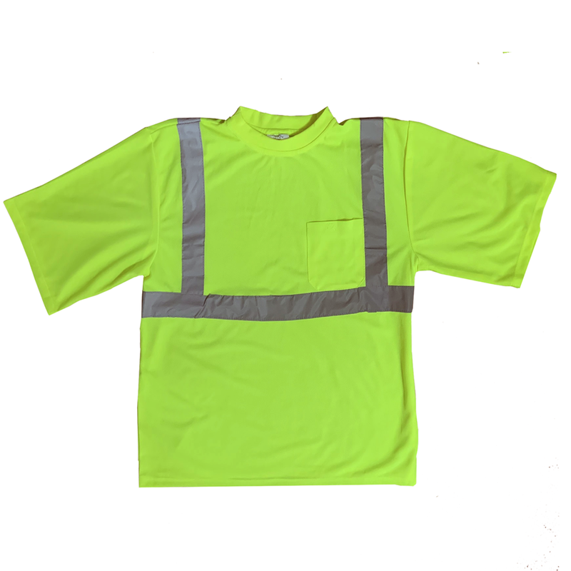 Petra Roc LTS2 ANSI Class 2 Lime High Visibility T-Shirt