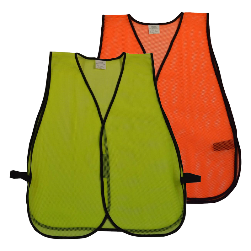 Petra Roc Non-ANSI Economy Mesh Safety Vest, No Reflective Tape
