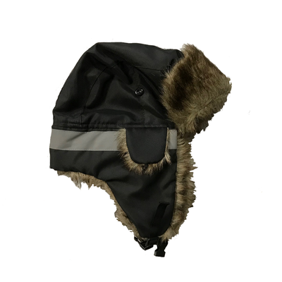 Petra Roc TTH-BLK Hi Vis Black Thermal Winter Trapper Hat