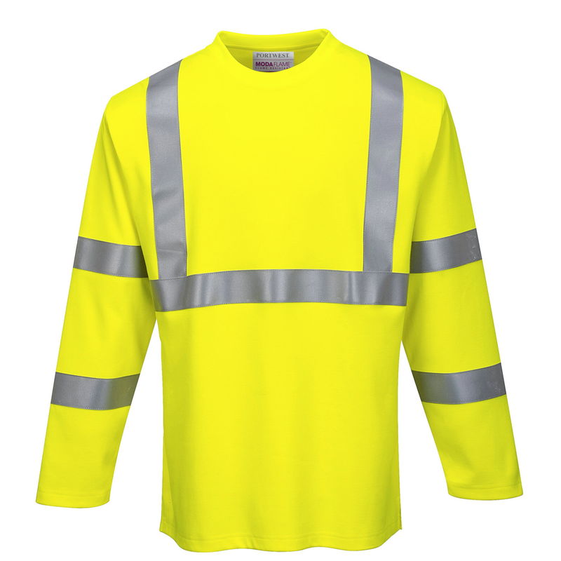 Portwest FR96 FR Class 3 Hi Vis Long Sleeve T Shirt