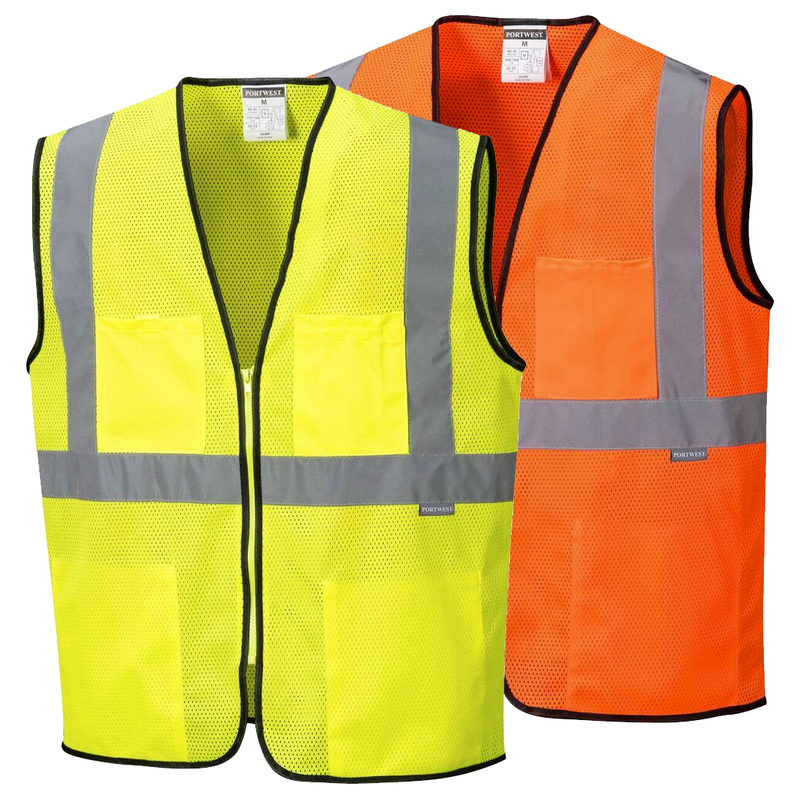 Portwest US380 Tampa Mesh Hi-Vis Safety Vest