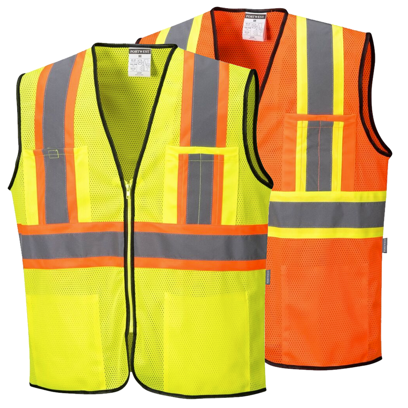 Portwest US381 Frisco Hi-Vis Contrast Safety Vest