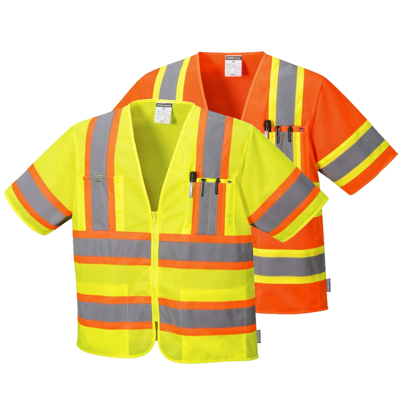 Portwest US383 Augusta Sleeved Hi-Vis Safety Vest