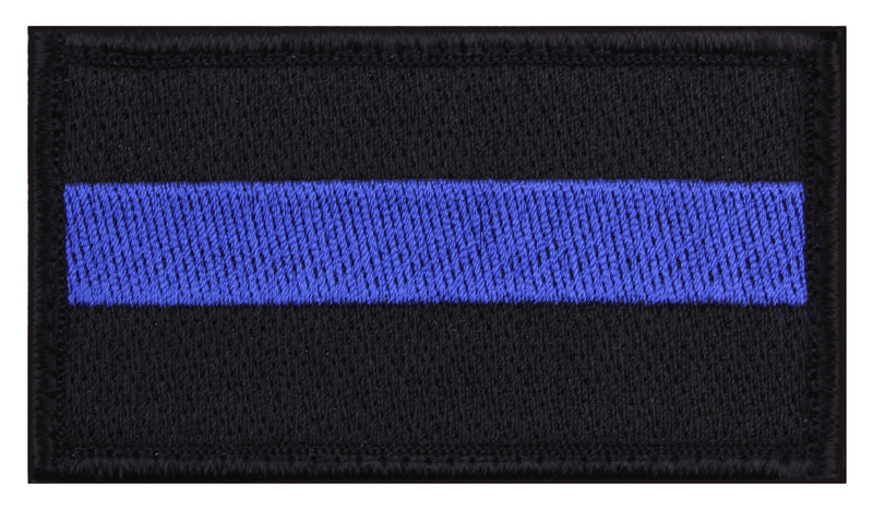 Rothco Thin Blue Line Patch - Hook Back