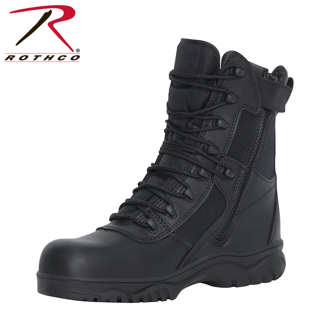 Rothco Forced Entry Tactical Boot With Side Zipper Composite Toe 8 HiVis365 by Northeast Sign
