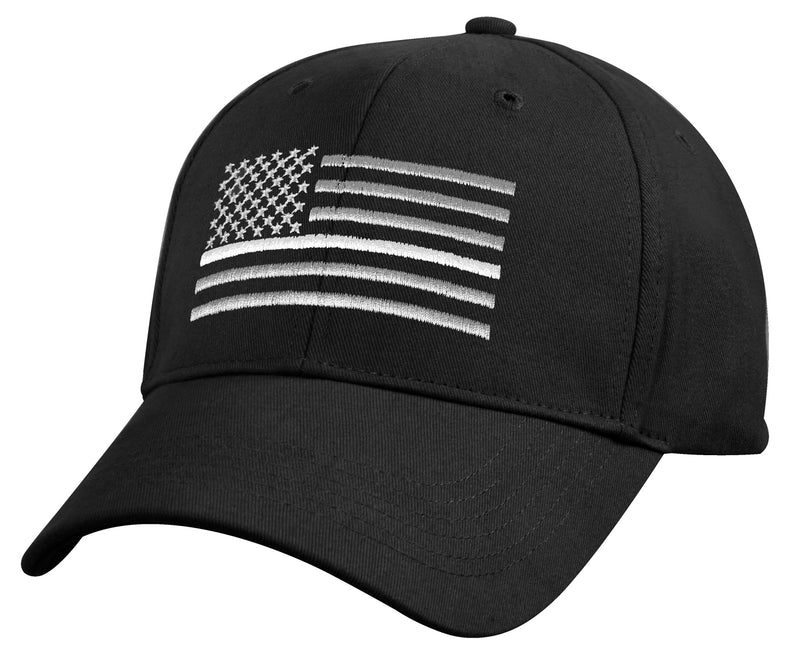 Rothco Thin White Line Flag Low Pro Cap