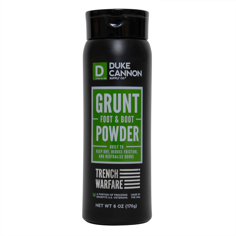 Duke Cannon Grunt Foot & Boot Powder, 6 Oz