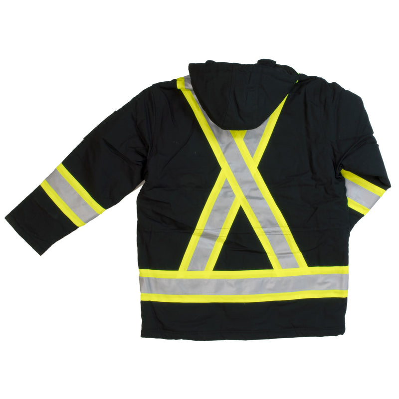 Work King S157 Class 1 HiVis Cotton Duck Parka