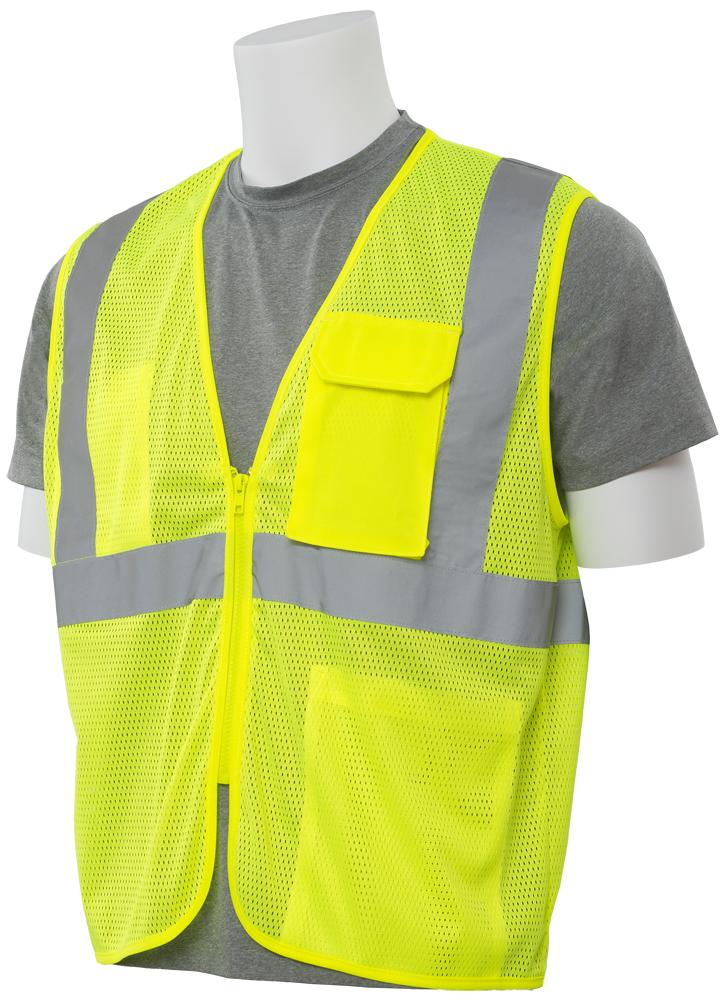 ERB S169 ANSI Class 2 Mesh Surveyor Vest with Zipper