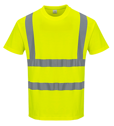 Portwest S170 Cotton Comfort Short Sleeved High Visibility T-Shirt